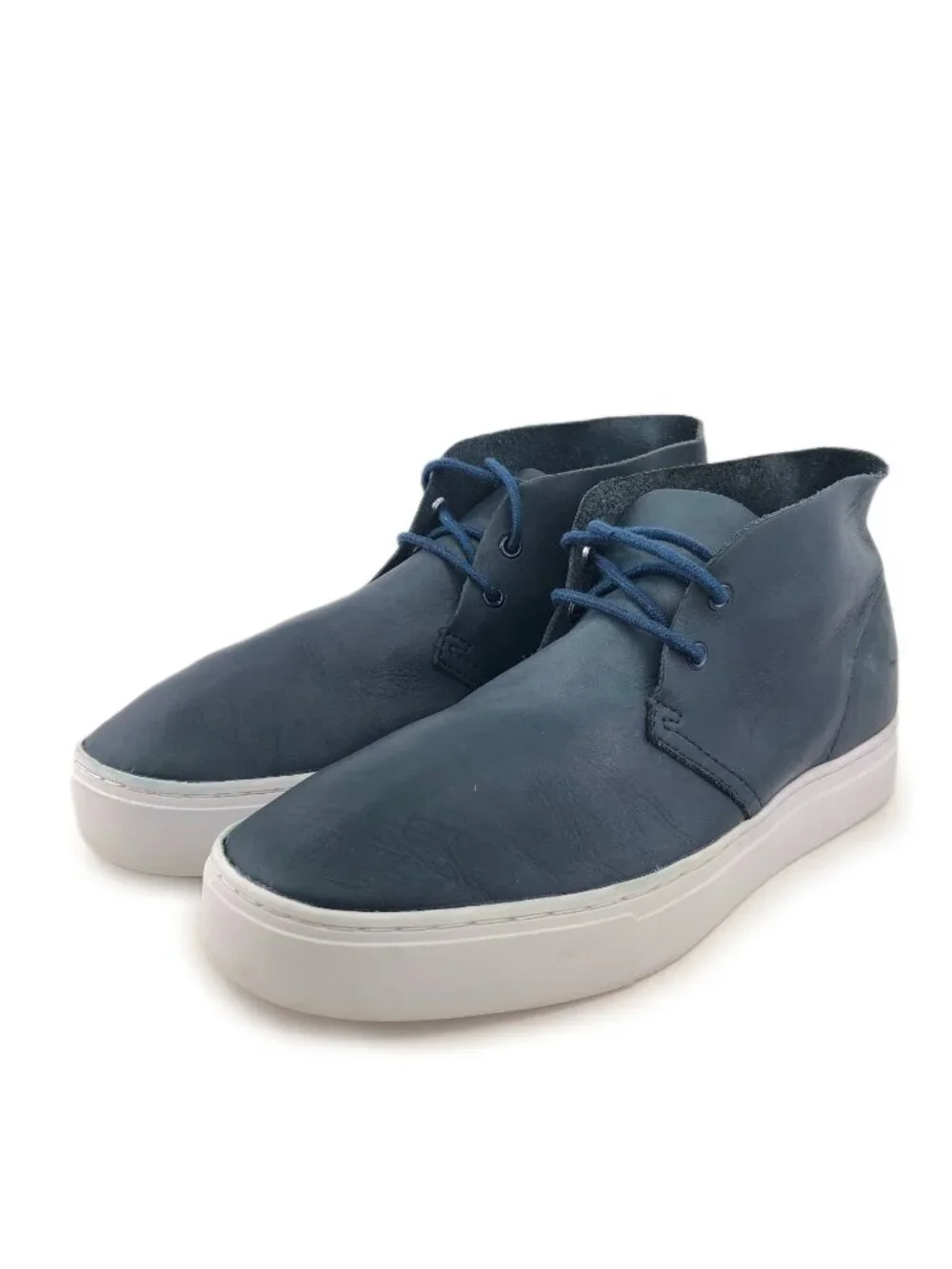 Saturdays NYC Damien Blue Leather Ankle Boots 10